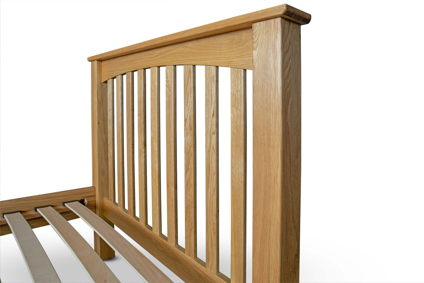 Brantham Bed Frame - Low Foot End - 3ft Single - Natural Oak