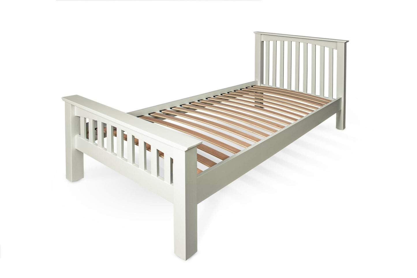 Brantham Bed Frame - 3ft Single - Soft White