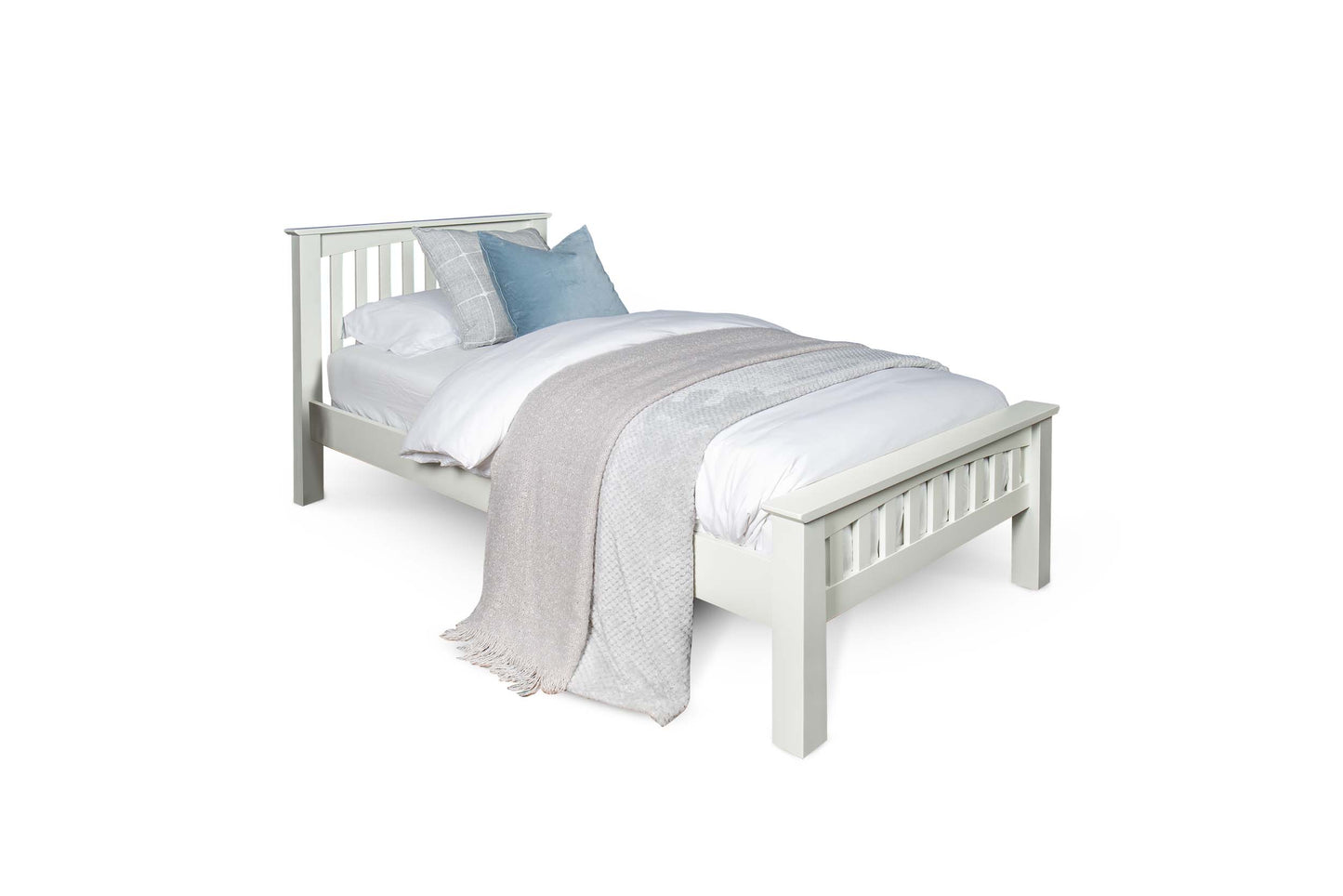 Brantham Bed Frame - 3ft Single - Soft White