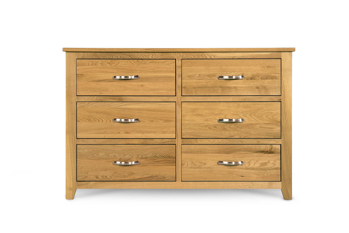 Brantham 6 Drawer Chest of Drawers - Natural Oak