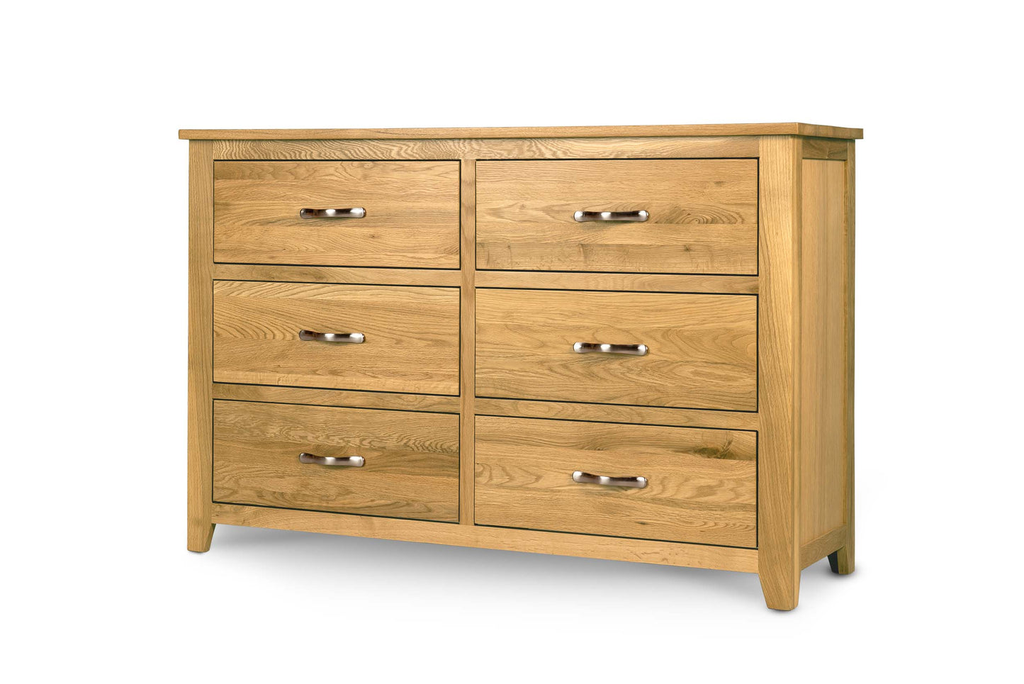 Brantham 6 Drawer Chest of Drawers - Natural Oak