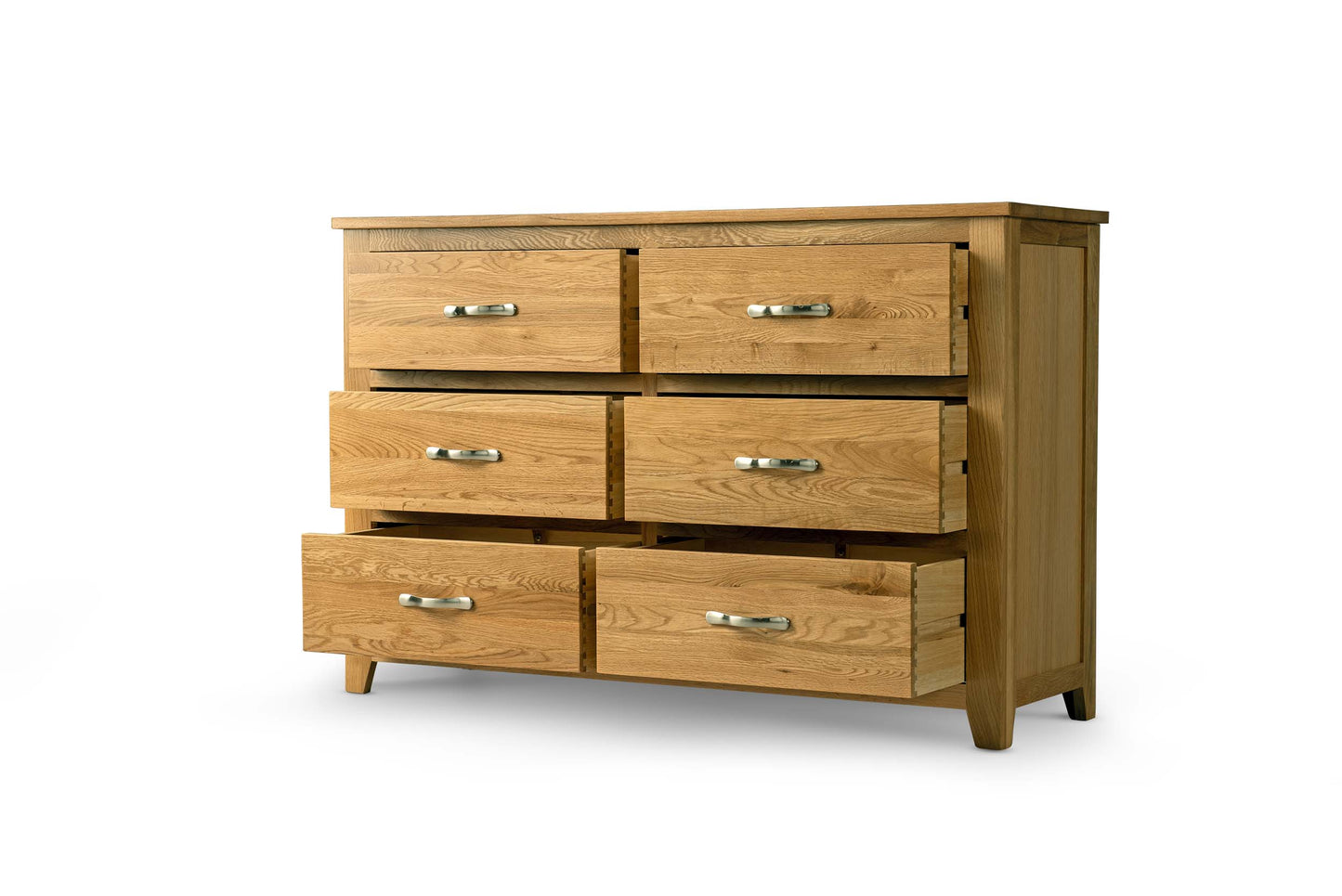 Brantham 6 Drawer Chest of Drawers - Natural Oak