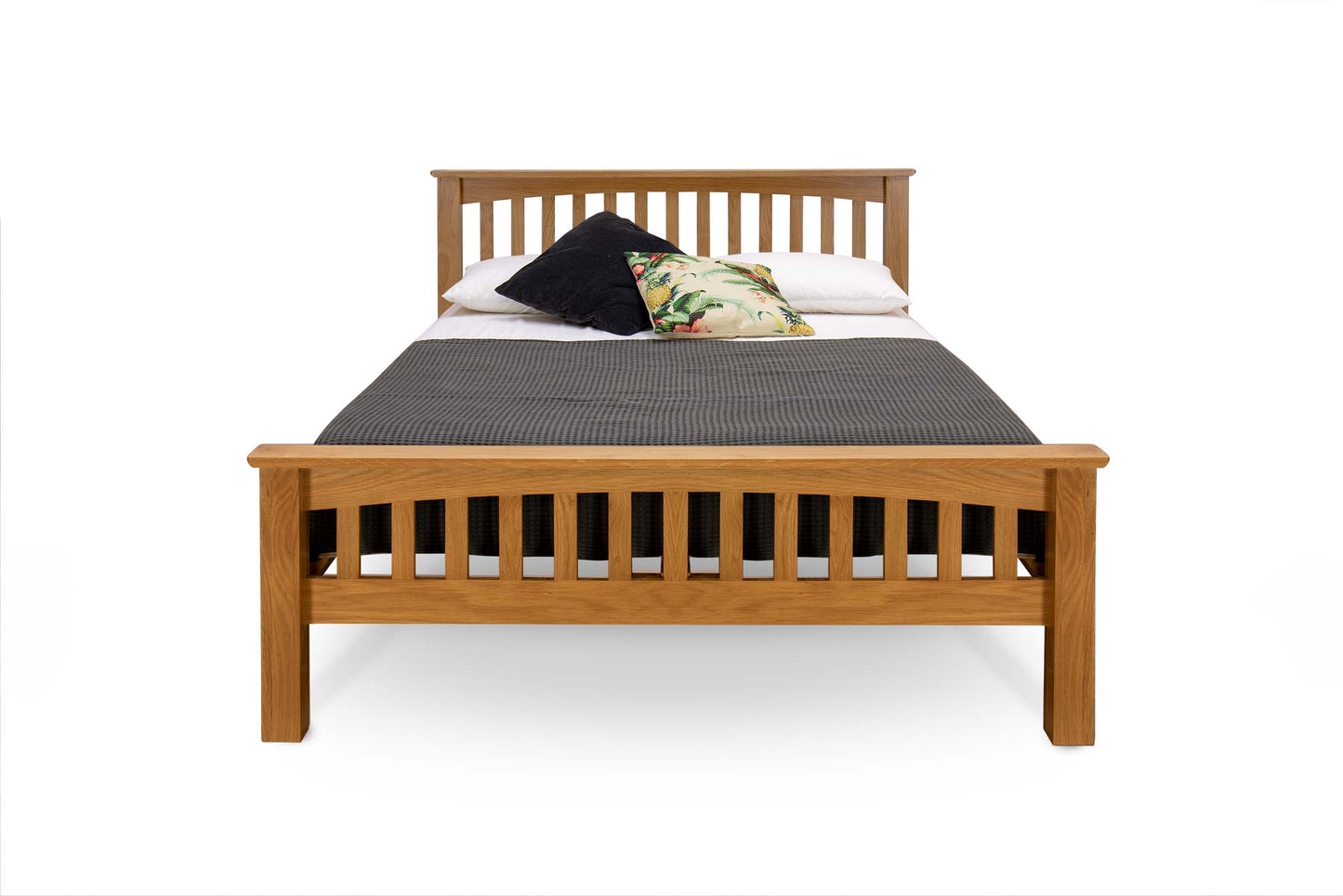 Brantham Bed Frame - 4ft6 Double - Natural Oak