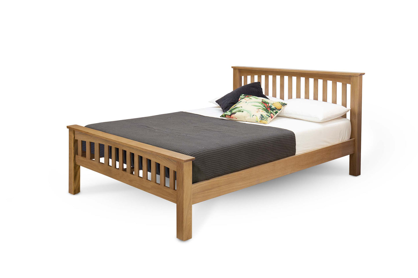 Brantham Bed Frame - 4ft6 Double - Natural Oak