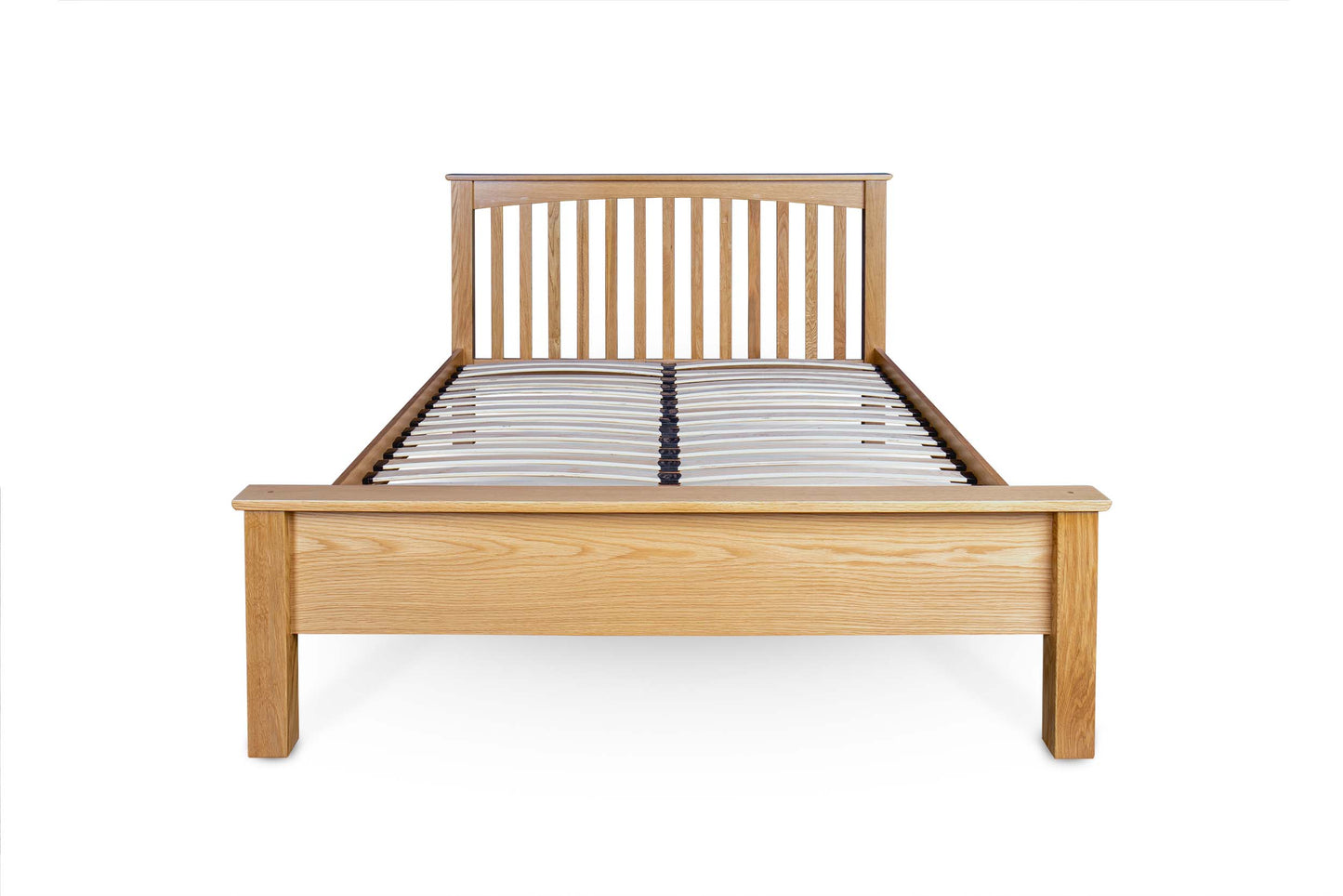 Brantham Bed Frame - Low Foot End - 5ft King Size - Natural Oak