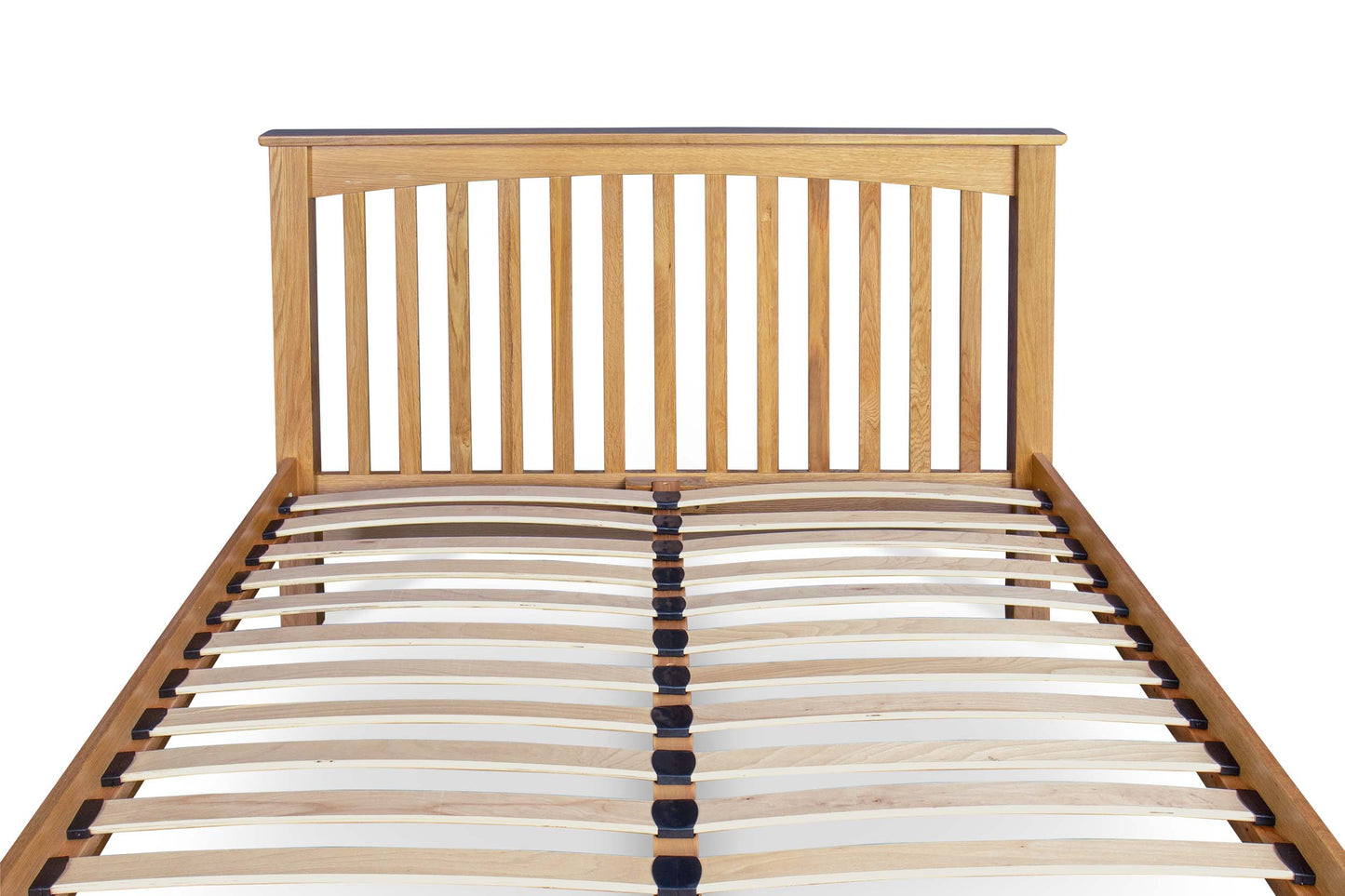 Brantham Bed Frame - Low Foot End - 4ft6 Double - Natural Oak