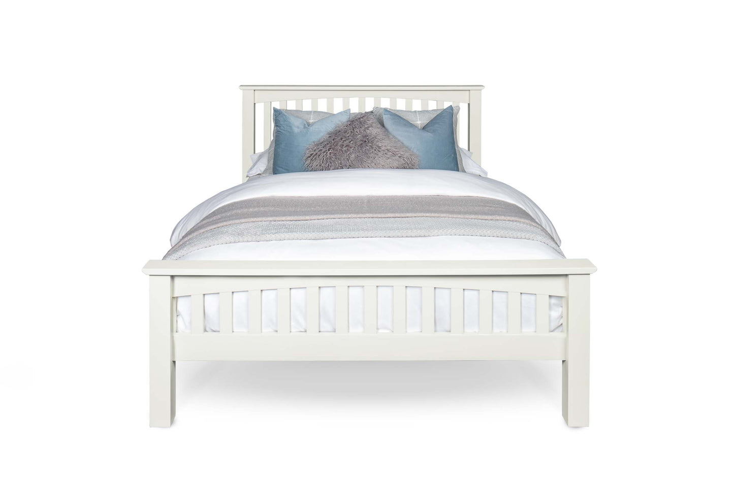 Brantham Bed Frame - 4ft6 Double - Soft White