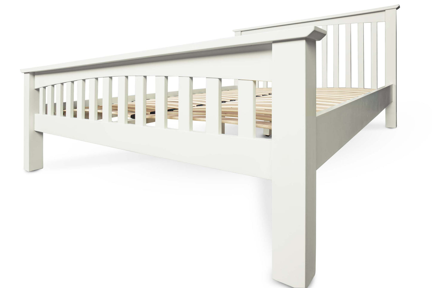 Brantham Bed Frame - 5ft King Size - Soft White