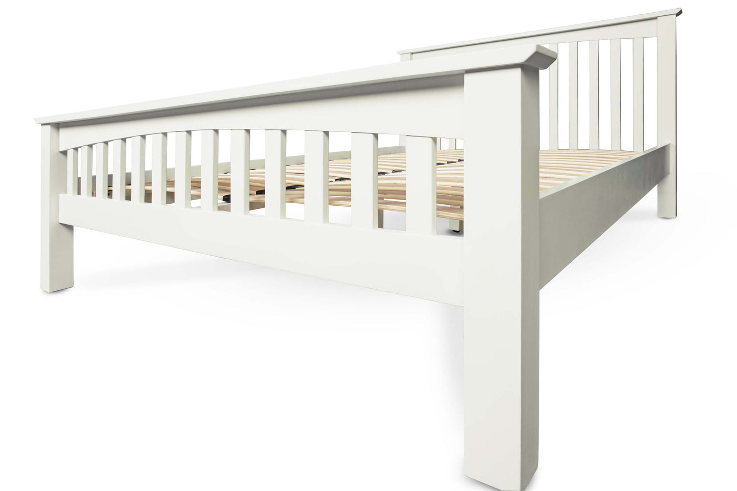 Brantham Bed Frame - 4ft Small Double - Soft White