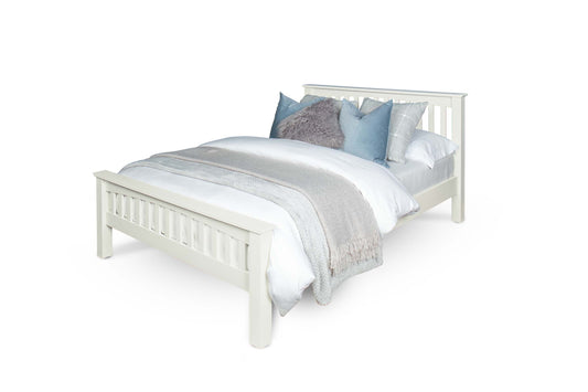 Brantham Bed Frame - 4ft6 Double - Soft White