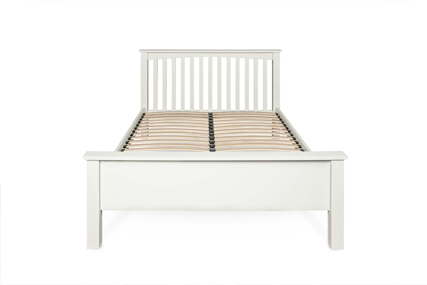 Brantham Bed Frame - Low Foot End - 6ft Super King - Soft White