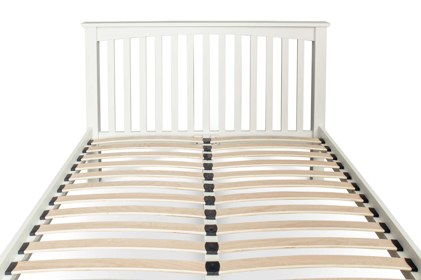 Brantham Bed Frame - Low Foot End - 6ft Super King - Soft White