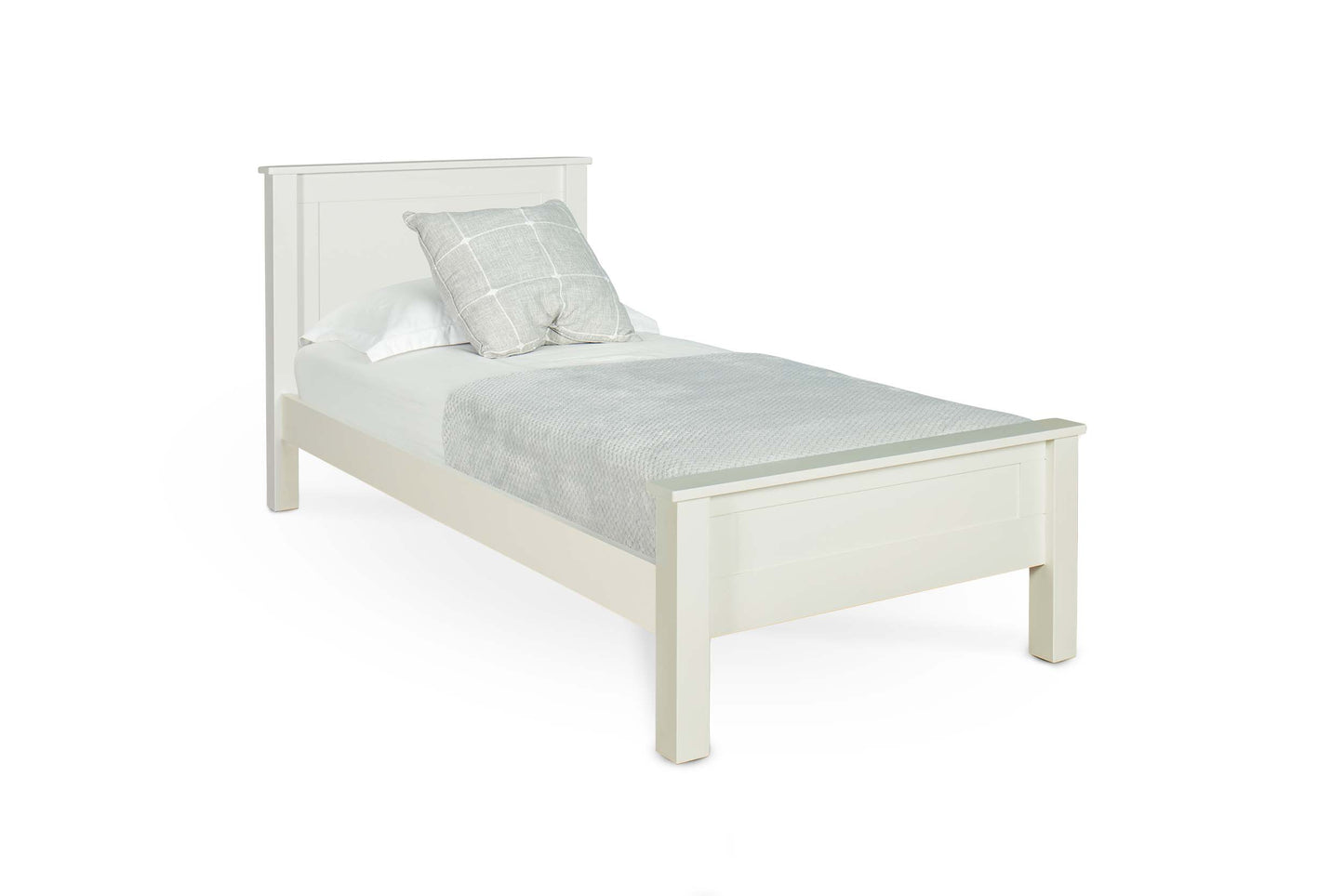 Cambridge Bed Frame - 3ft Single - Soft White