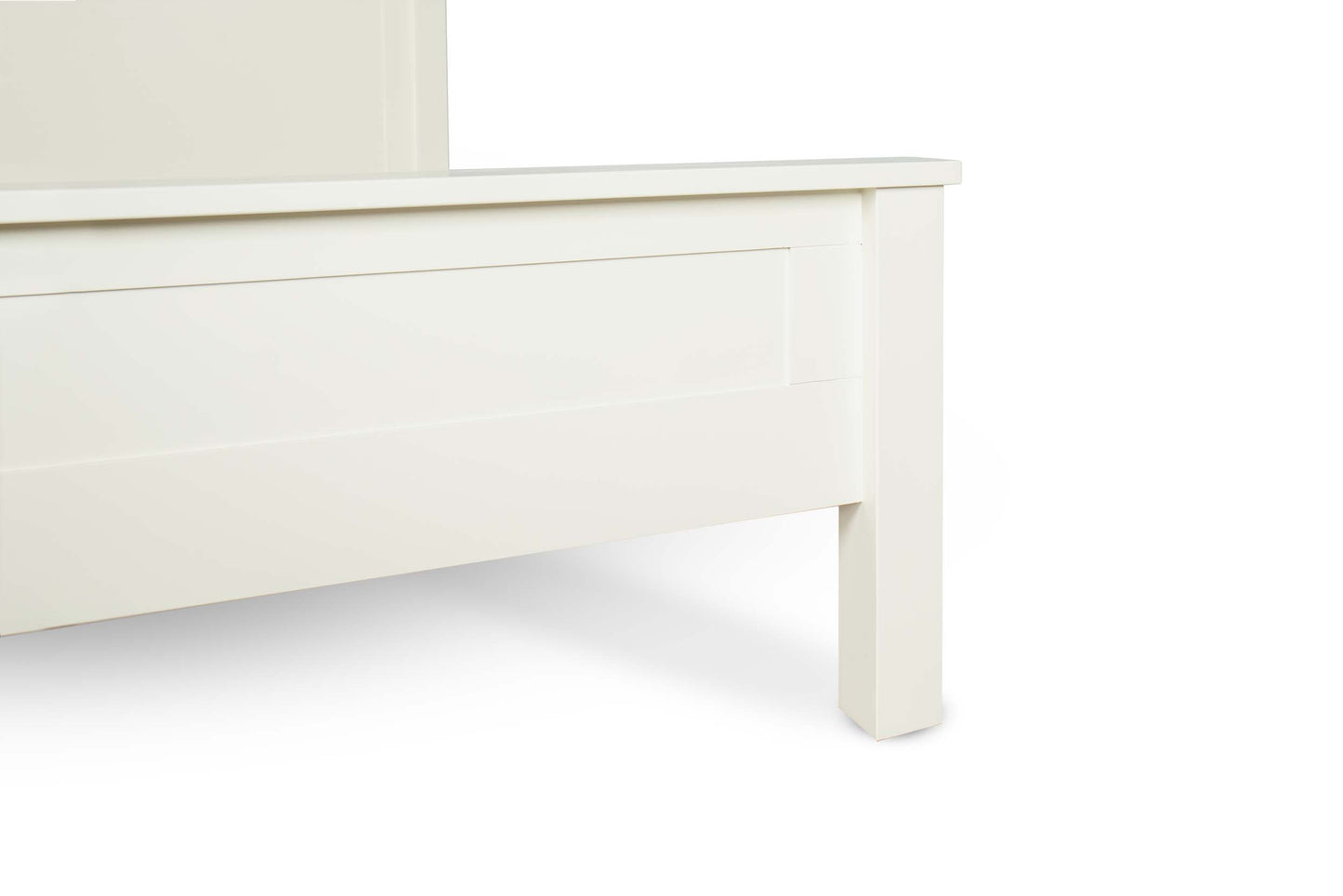 Cambridge Bed Frame - 5ft King Size - Soft White