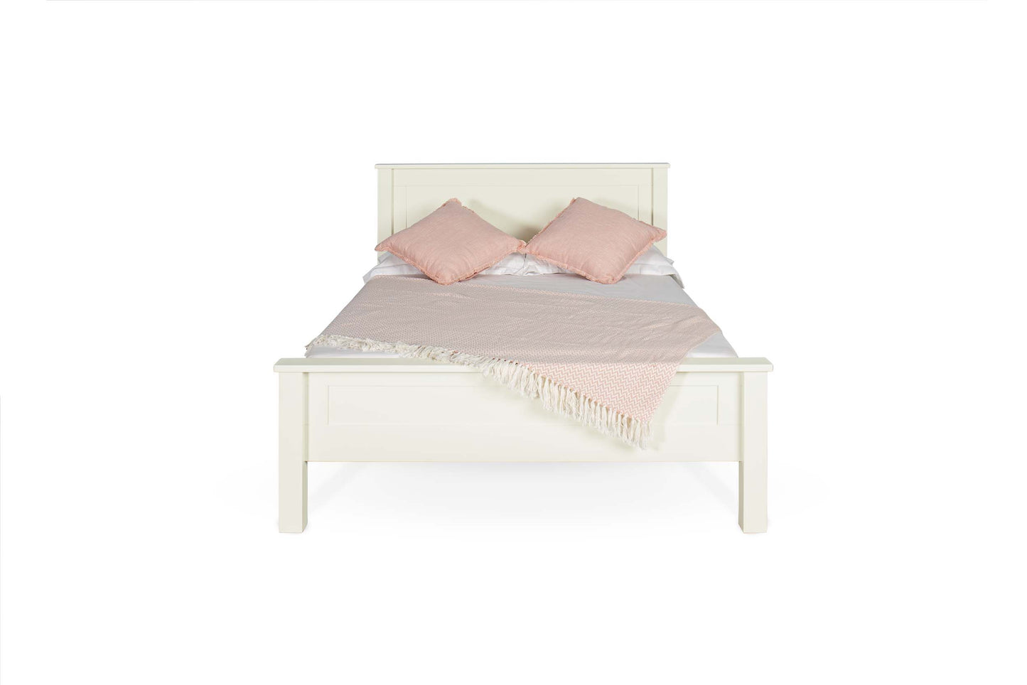 Cambridge Bed Frame - 5ft King Size - Soft White