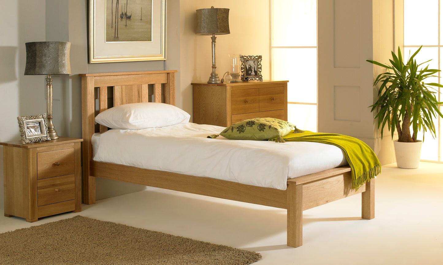 Cavello Bed Frame - 3ft Single - Natural Oak