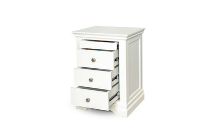 Chambery Bedside Table - Bright White