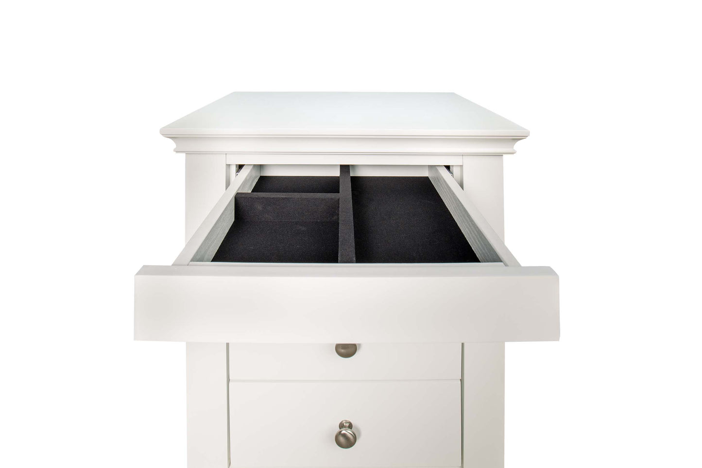 Chambery Bedside Table - Bright White