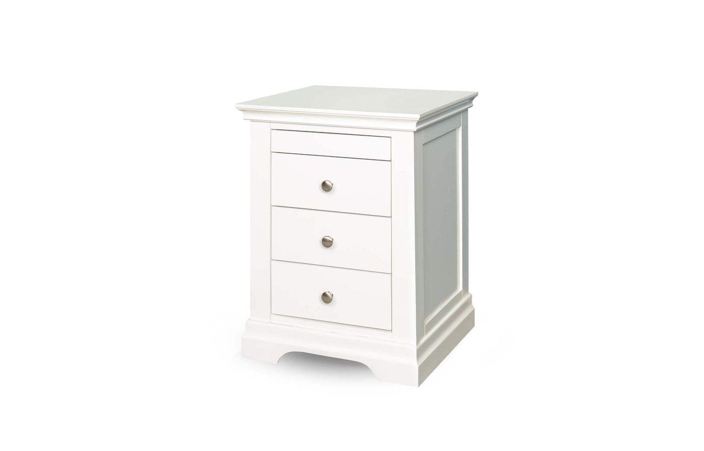 Chambery Bedside Table - Bright White