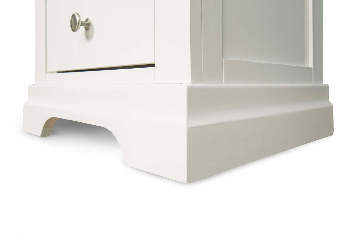 Chambery Bedside Table - Bright White
