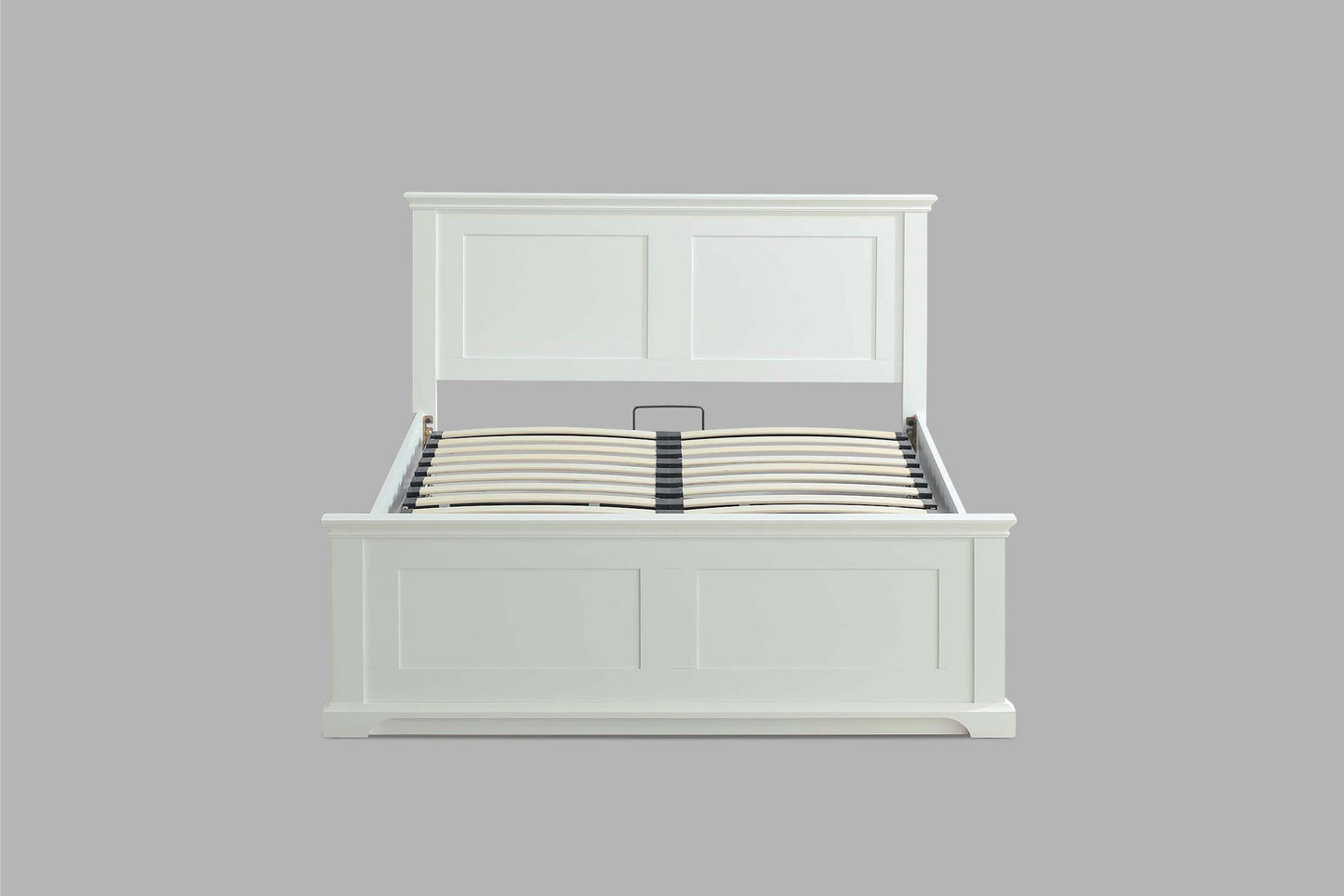 Chambery Bright White Ottoman Storage Bed Frame - 5ft King Size