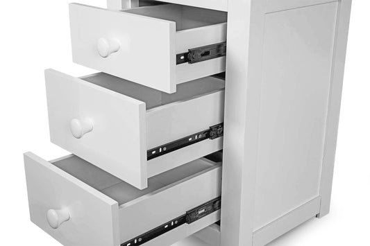 Chesterfield Bedside Table - Bright White