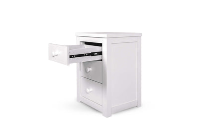 Chesterfield Bedside Table - Bright White