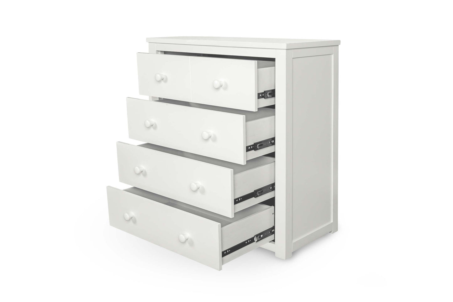 Chesterfield 2 Over 3 Chest of Drawers - Bright White