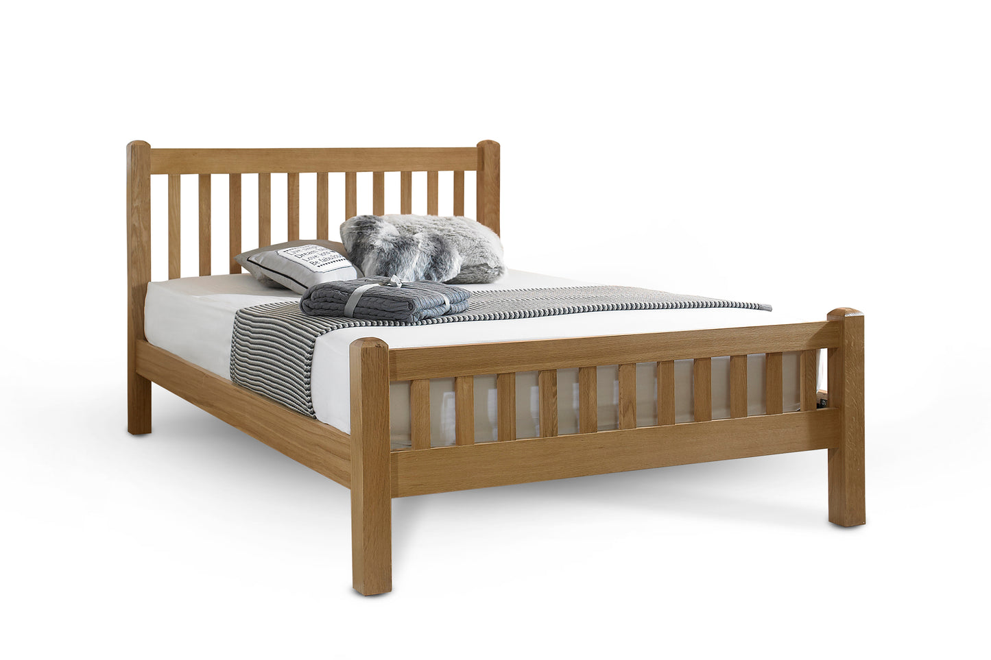 Emile Bed Frame - 5ft King Size - Natural Oak