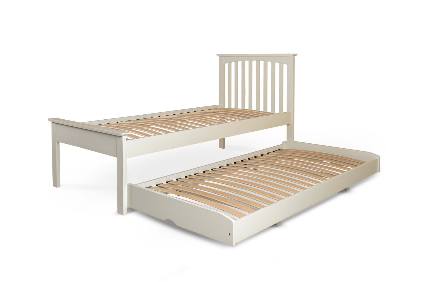 Hythe Guest Bed - Low Foot End - 3ft Single - Soft White