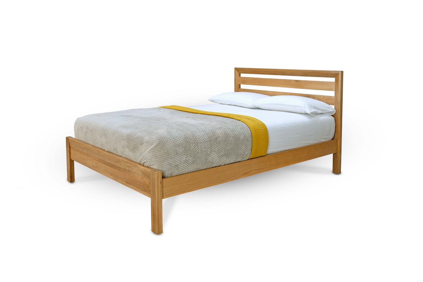 Knightsbridge Bed Frame - 4ft6 Double - Natural Oak