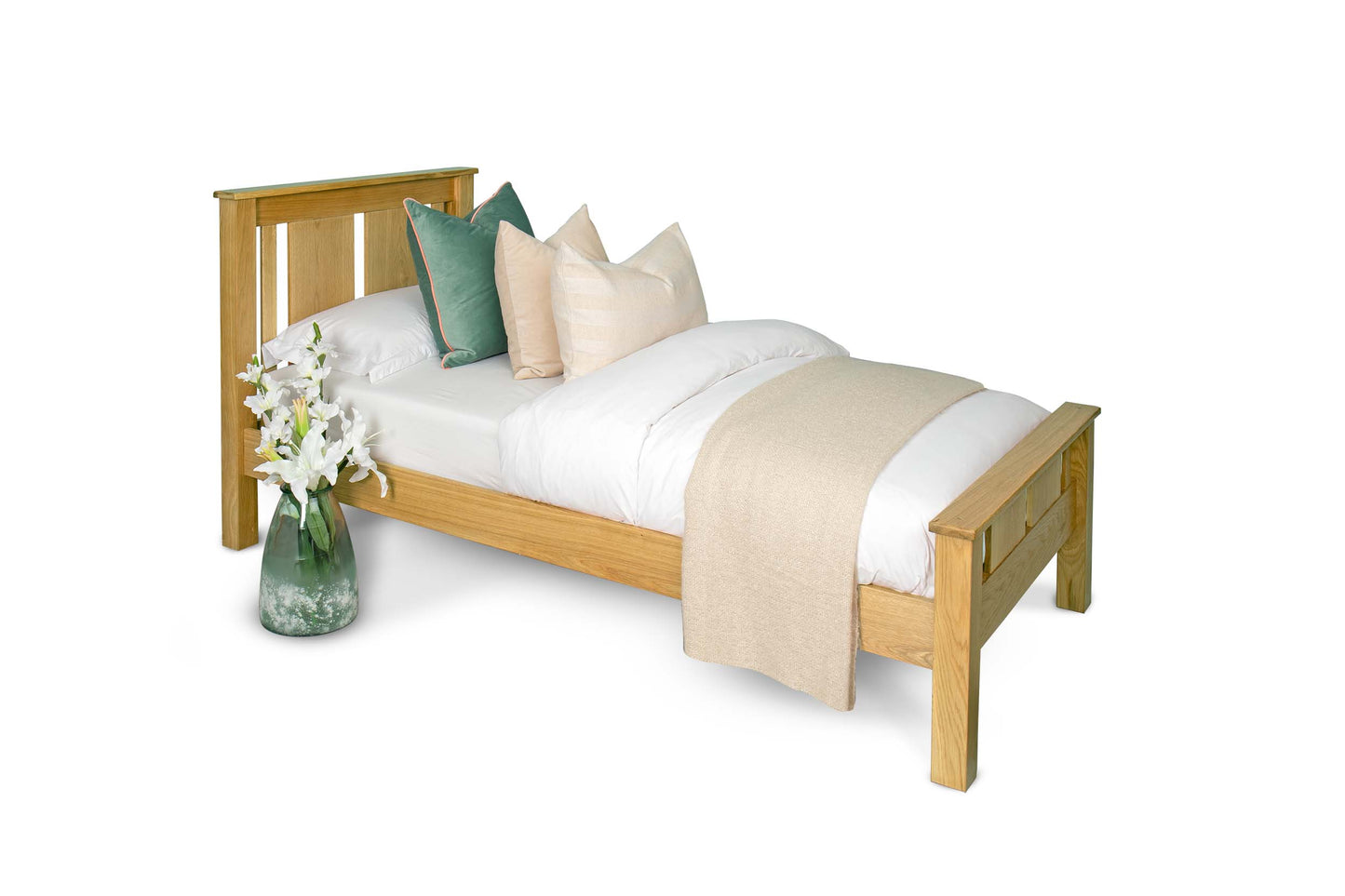 Lymington Bed Frame - 3ft Single - Natural Oak