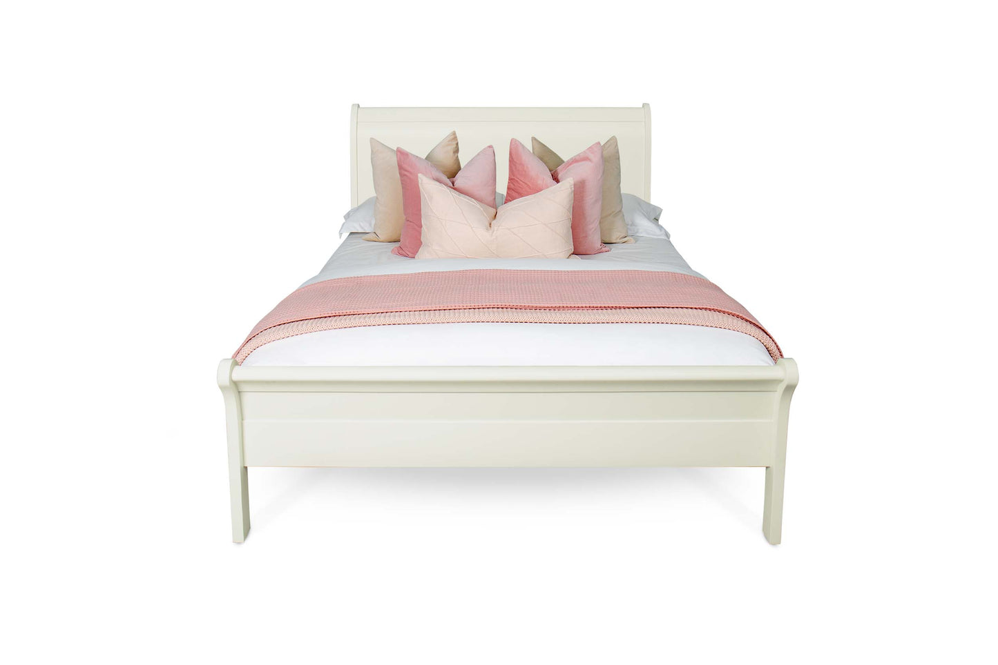 Mayfield Bed Frame - 5ft King Size - Soft White