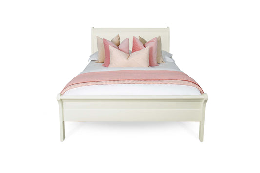 Mayfield Bed Frame - 5ft King Size - Soft White