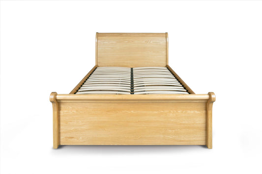 Mayfield Storage Bed Frame - 5ft King Size - Natural Oak