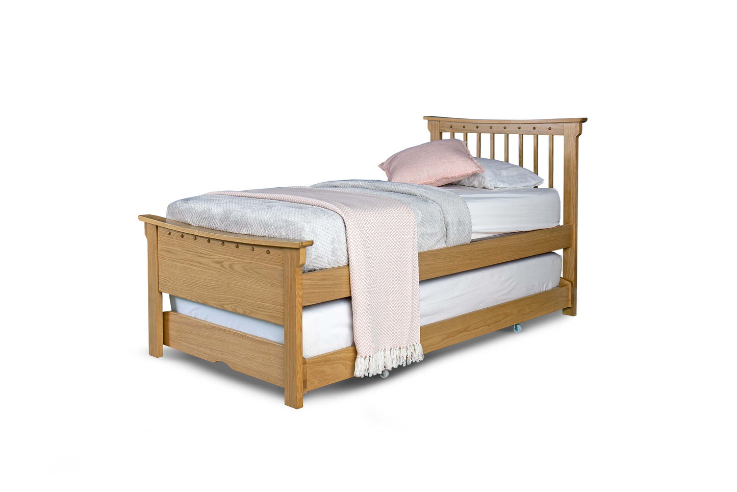 Pemberley Guest Bed - 3ft Single - Natural Oak