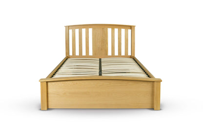 Raffles Storage Bed Frame - 4ft6 Double - Natural Oak