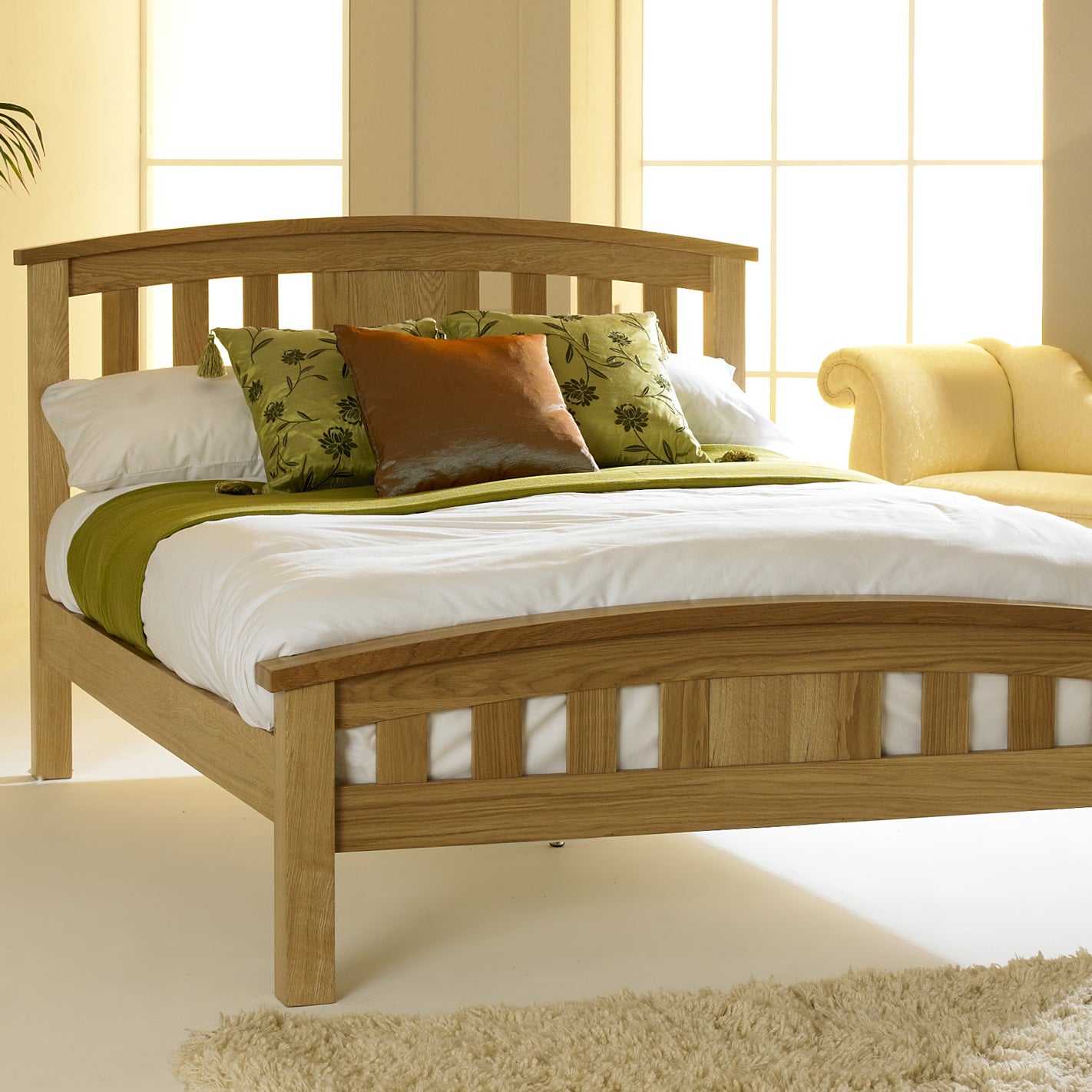 Raffles Bed Frame - 4ft Small Double - Natural Oak