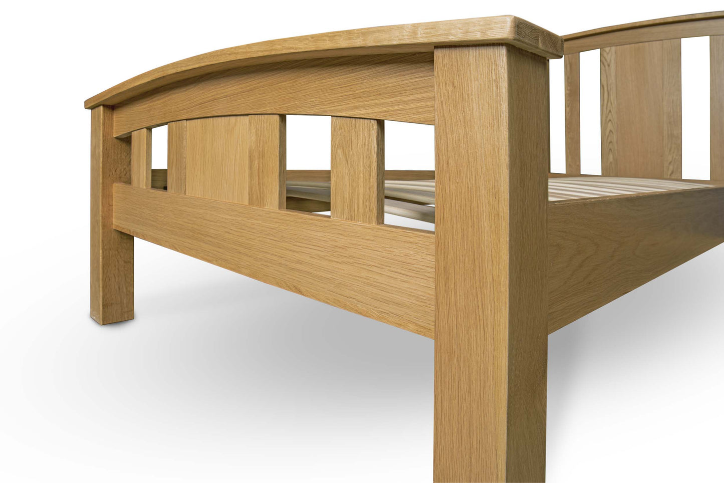 Raffles Bed Frame - 3ft Single - Natural Oak