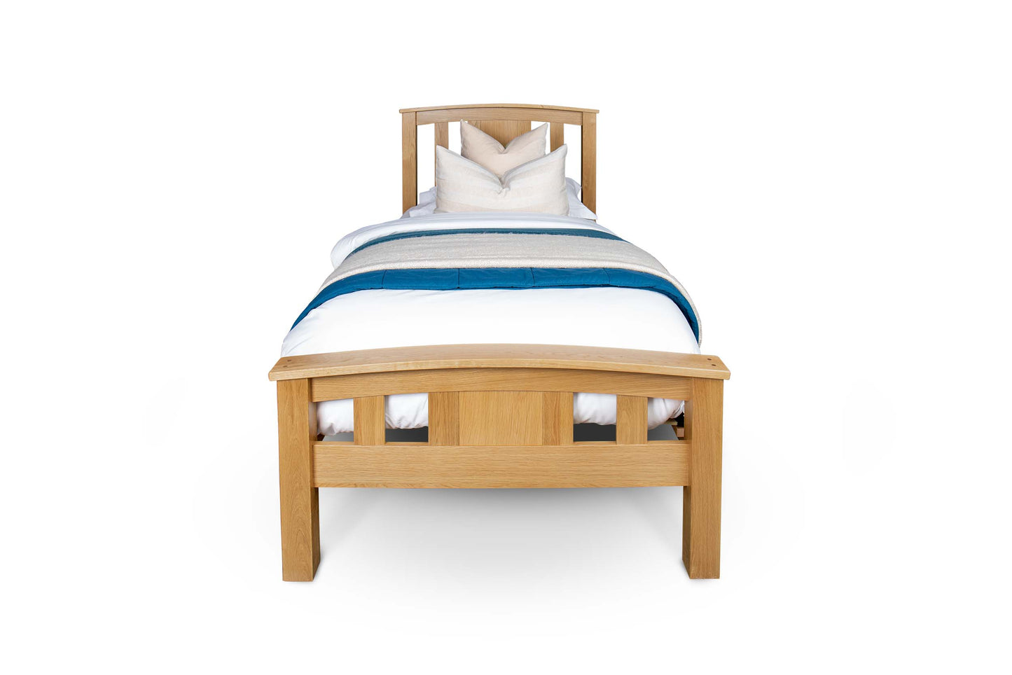 Raffles Bed Frame - 3ft Single - Natural Oak