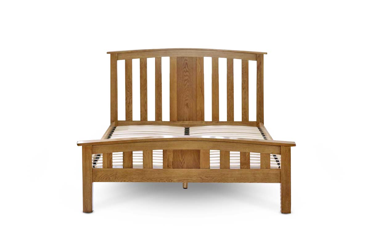 Raffles Bed Frame - 5ft King Size - Natural Oak