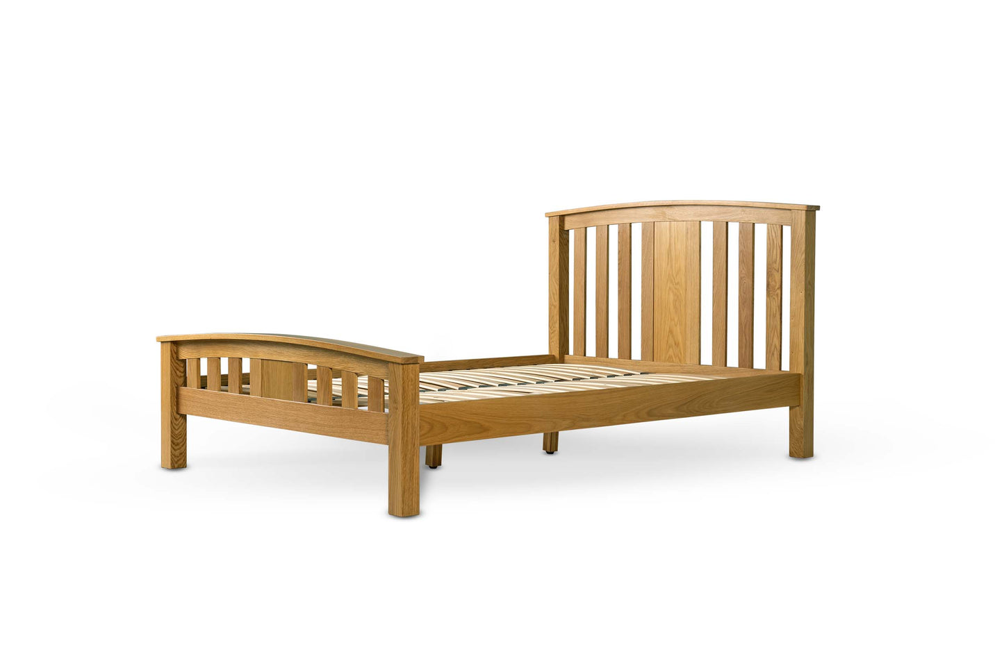 Raffles Bed Frame - 5ft King Size - Natural Oak