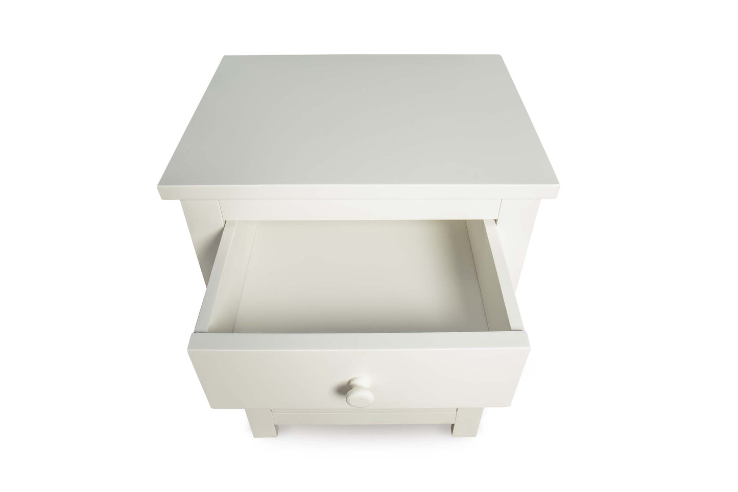 2+1 Drawer Bedside Table - Standard Style - Soft White