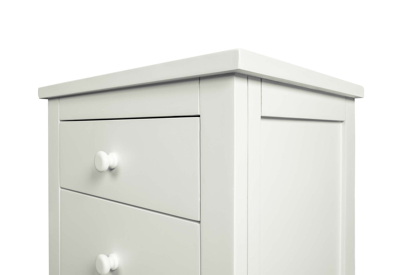 2+1 Drawer Bedside Table - Standard Style - Soft White