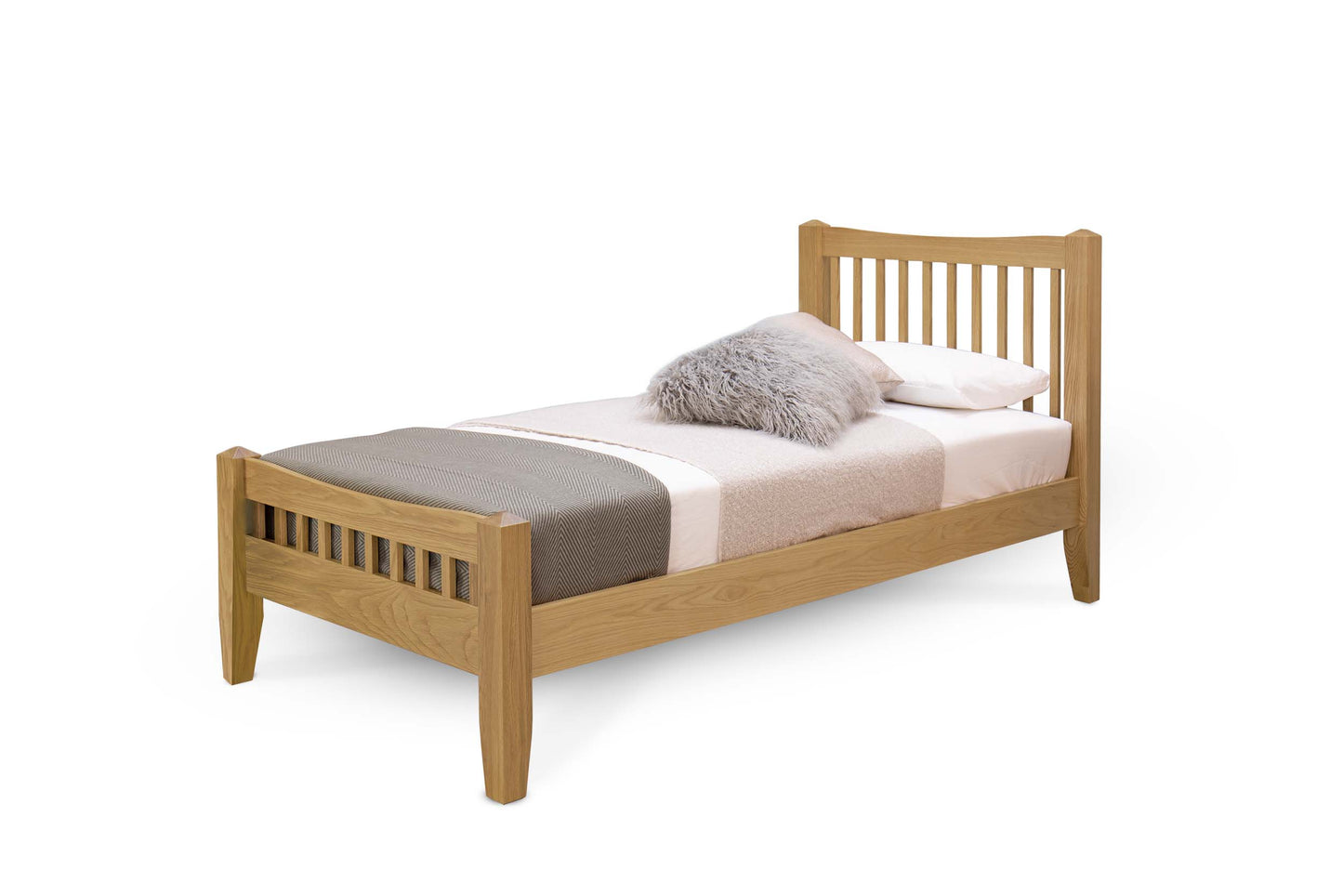 Sunbury Bed Frame - 3ft Single - Natural Oak