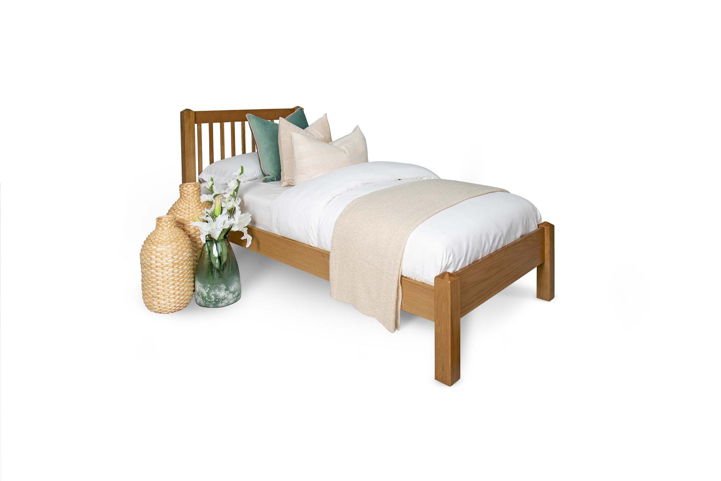 Thornton Bed Frame - 3ft Single - Natural Oak