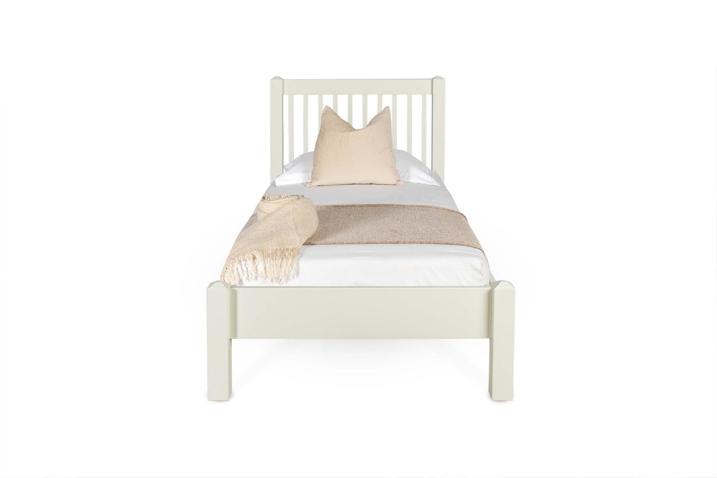 Thornton Bed Frame - 3ft Single - Soft White