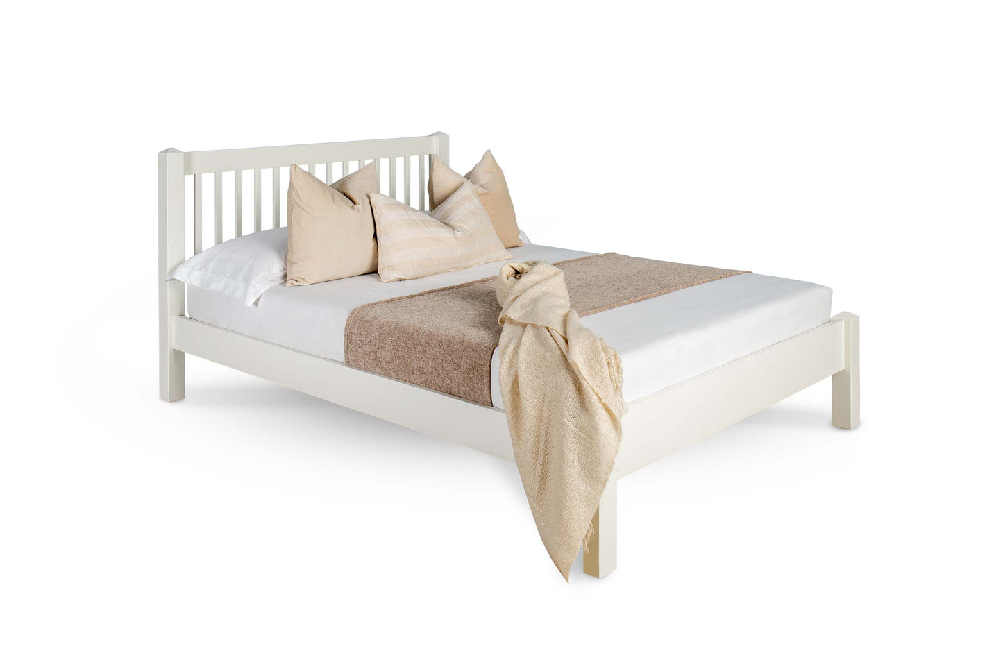 Thornton Bed Frame - 4ft6 Double - Soft White