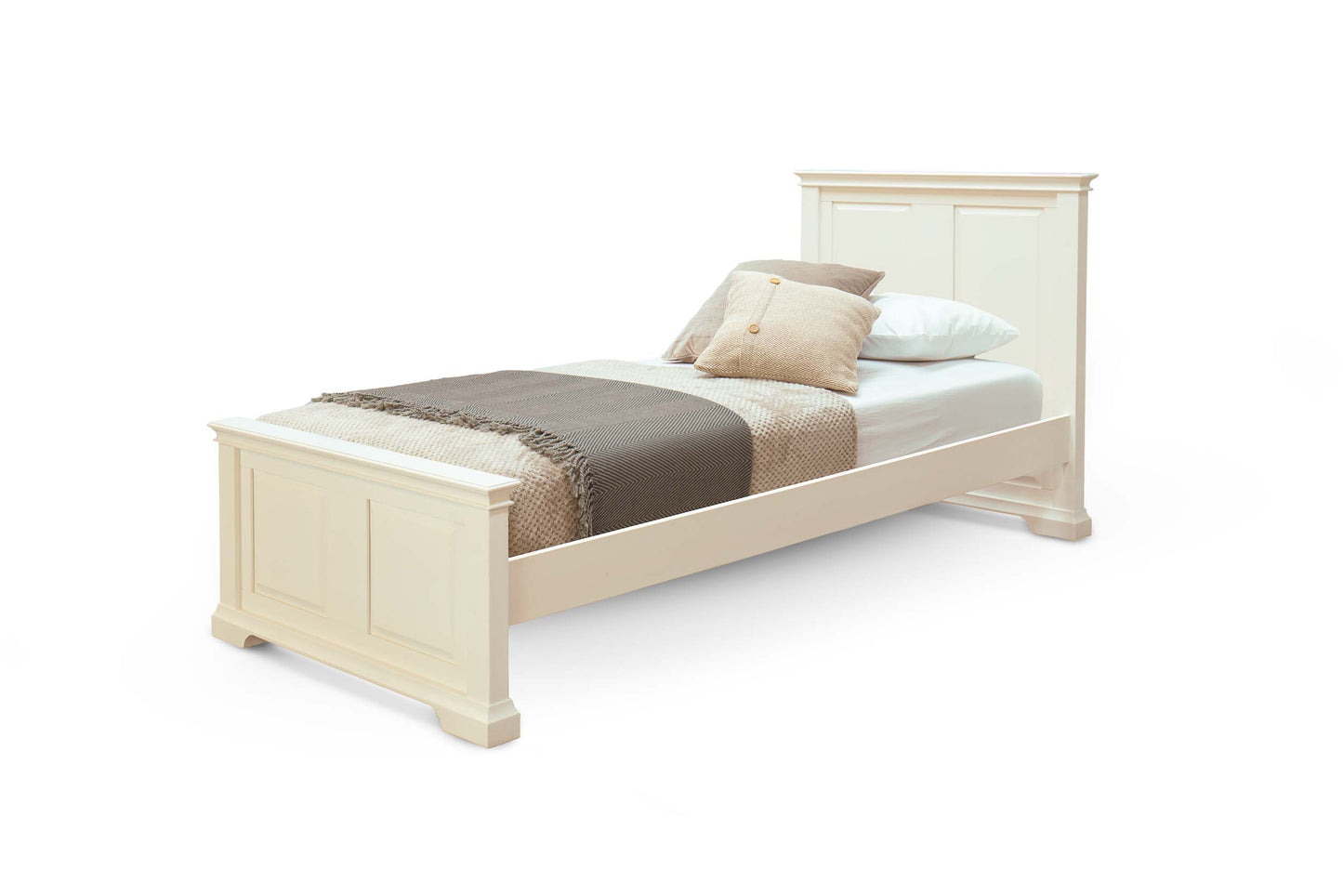 Winchester Bed Frame - 3ft Single - Soft White