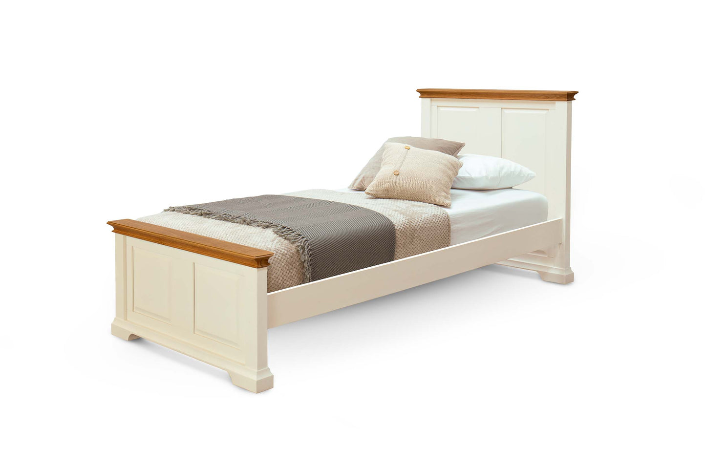 Winchester Bed Frame - 3ft Single - Soft White